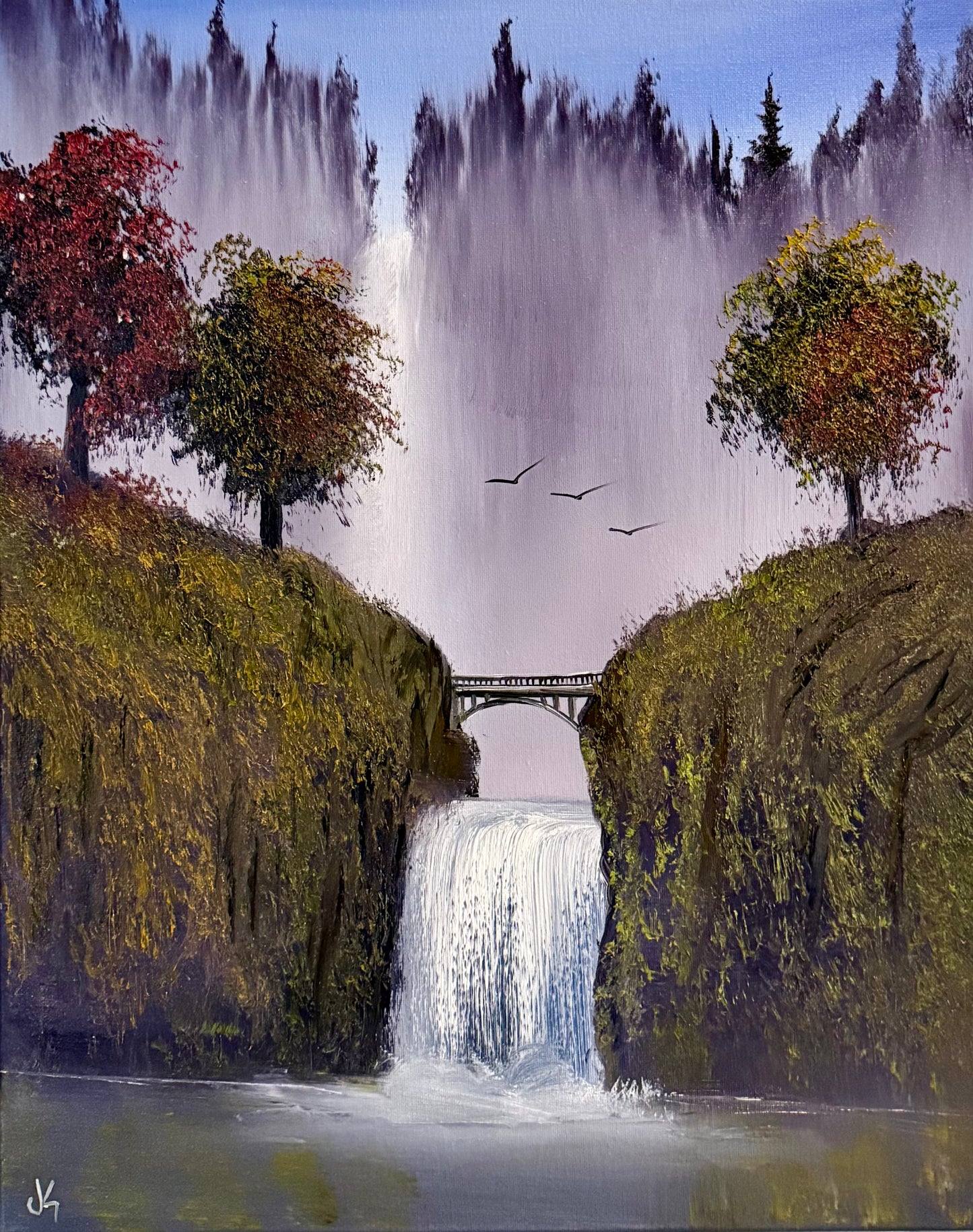GROUP Painting Class -  Multnomah Falls with PaintWithJosh 4-5-26