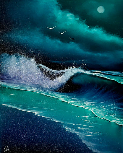 Painting #TBD - 16x20" Canvas - Seascape Recreation painted TBD