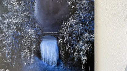 Painting #2022 - 16x20" Canvas - Multnomah Falls painted 8-28-25