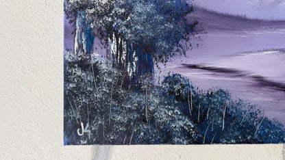 Painting #1987 - 16x20" Canvas - Mountain Landscape painted 8-10-25