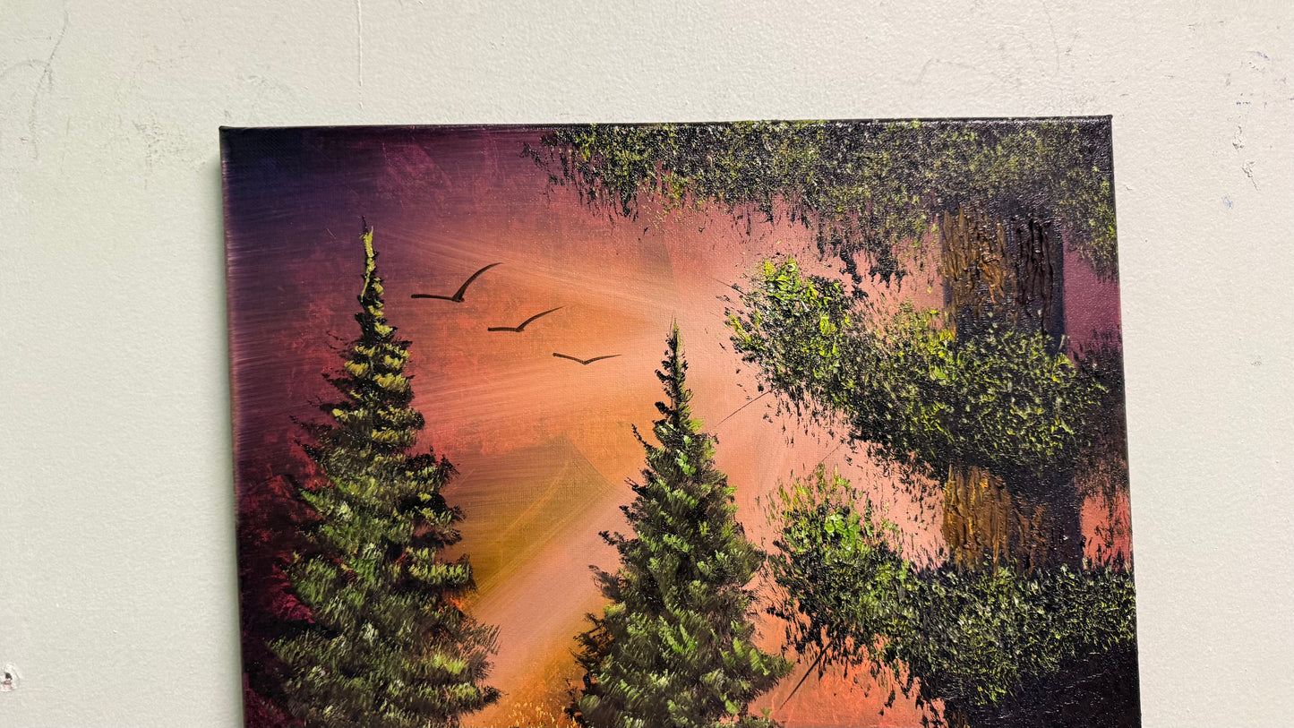 Painting #2021 - 16x20" Canvas - Autumn Landscape painted 8-27-25