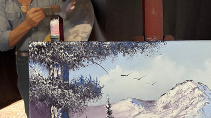 Painting #2053 - 18x24" Canvas - Mountain Landscape painted 9-13-25