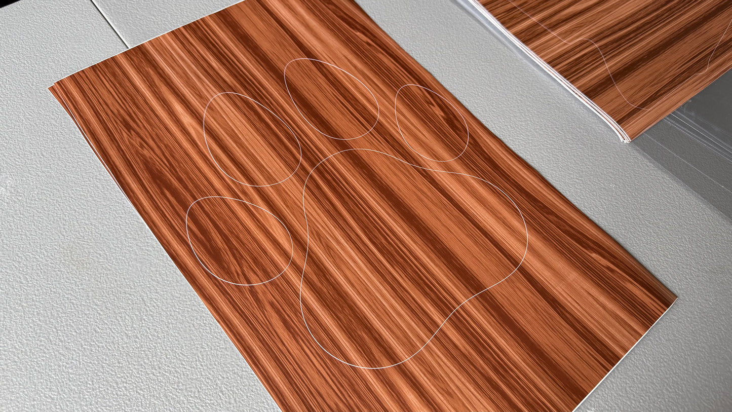 Stencil - Paws - Easy Liner Removable Adhesive Contact Paper