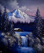 Painting #2161 - 20x24" Pro Series Canvas - Mt Hood Waterfall painted 11-28-25
