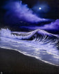 Painting #2333 - 24x30" Pro Series Canvas - Crashing Wave Seascape painted 3-13-26
