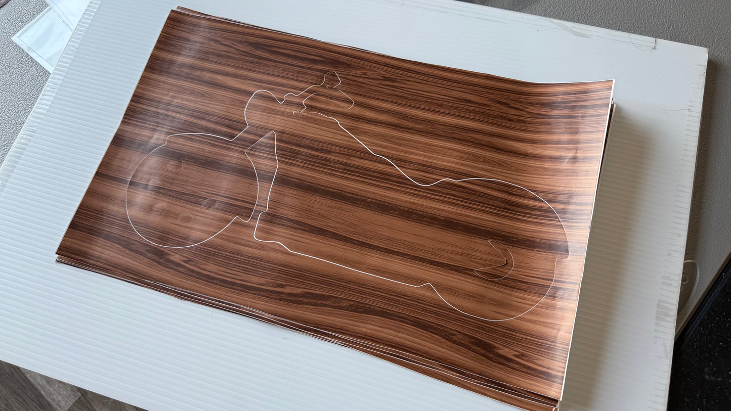 Stencil - Motorcycle - Easy Liner Removable Adhesive Contact Paper