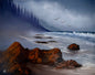 Painting #2002 - 16x20" Canvas - Oregon Coast Seascape painted 8-17-25
