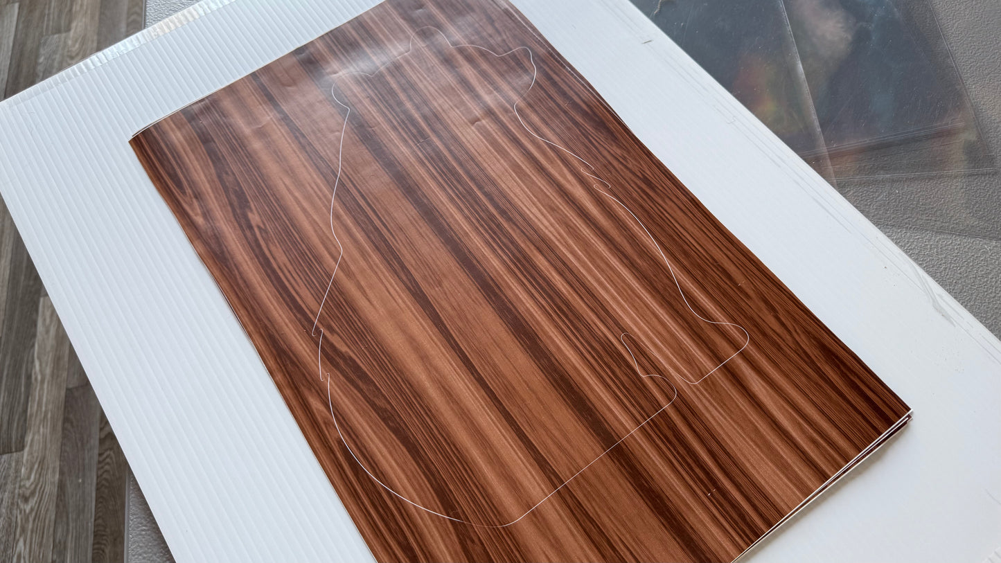 Stencil - Sitting Bear - Easy Liner Removable Adhesive Contact Paper