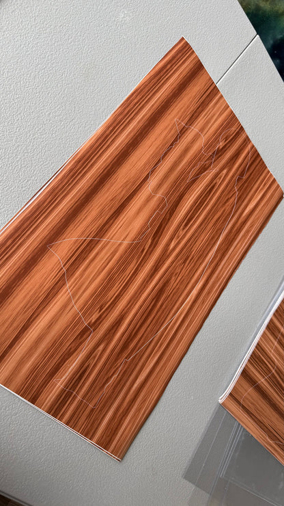 Stencil - Mando & Grogu - Easy Liner Removable Adhesive Contact Paper