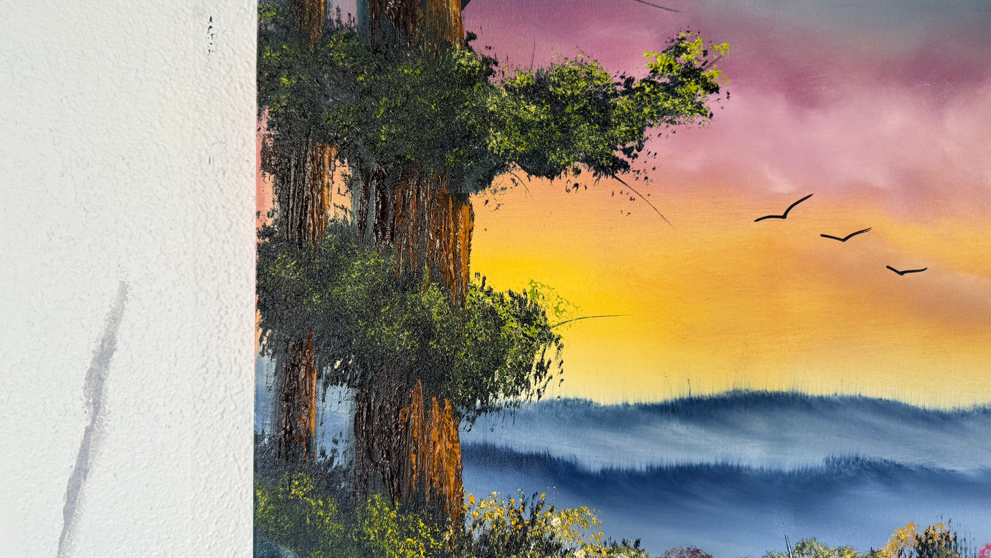 Painting #1978 - 20x24" Canvas - Smoky Mountains painted 8-5-25