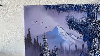 Painting #2023 - 16x20" Canvas - Winter Landscape painted 8-28-25