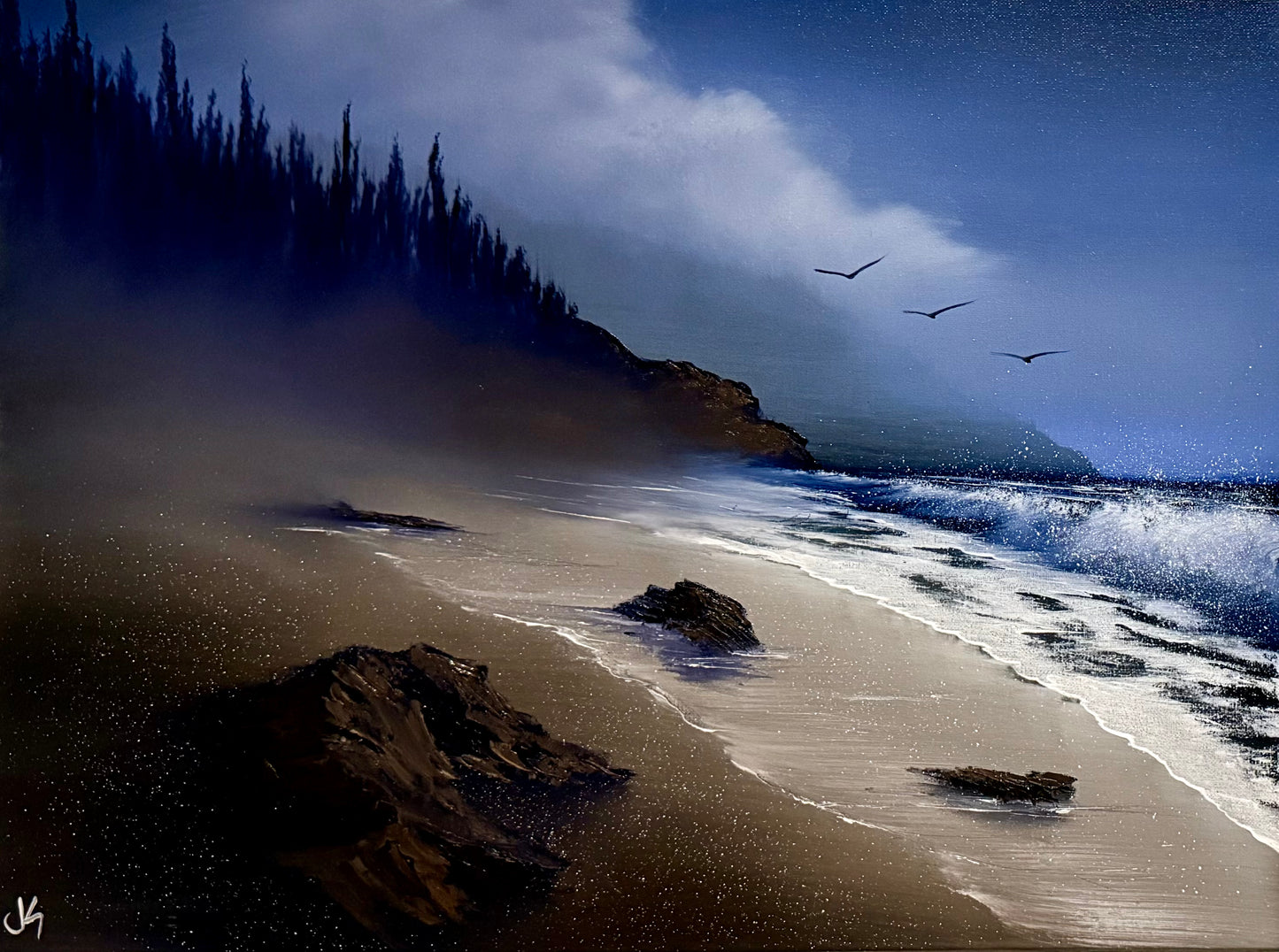 GROUP Painting Class - Oregon Coast Seascape with PaintWithJosh