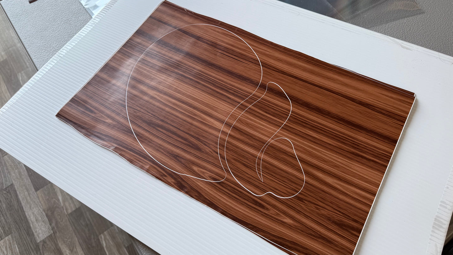 Stencil - Conch Shell - Easy Liner Removable Adhesive Contact Paper