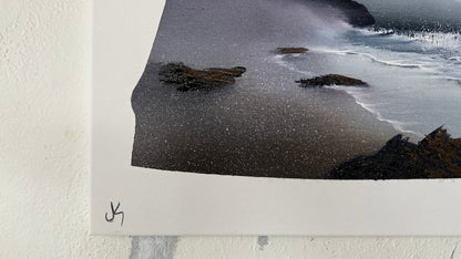 Painting #2098 - 16x20" Canvas - Oregon Coast Inside Oregon painted 10-12-25