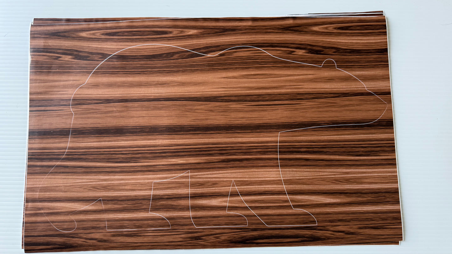 Stencil - Polar Bear V1 - Easy Liner Removable Adhesive Contact Paper