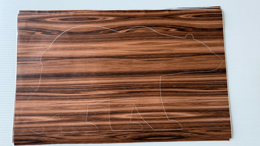 Stencil - Polar Bear V1 - Easy Liner Removable Adhesive Contact Paper