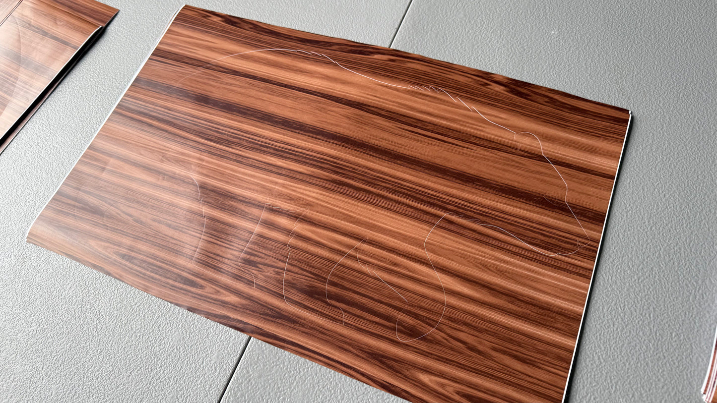 Stencil - Grizzly Bear - Easy Liner Removable Adhesive Contact Paper