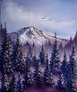 Painting #2201 - 20x24" Canvas - Winter Landscape painted 12-26-25
