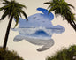 Painting #2035 - 16x20" Canvas - Sea Turtle Seascape painted 9-4-25