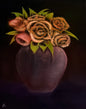 Painting #2274 - 16x20" Canvas - Rose Bouquet painted 2-6-26