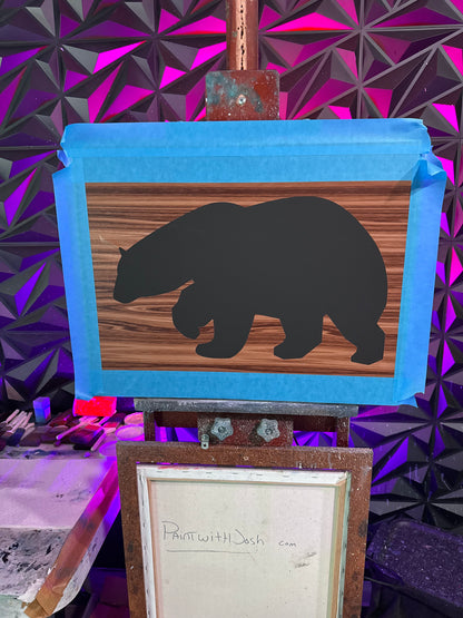 Painting #2020 - 16x20" Canvas - Polar Bear Landscape painted 8-25-25