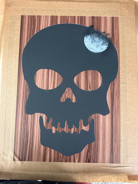 Painting #2038 - 16x20" Canvas - Skull Landscape painted 9-5-25