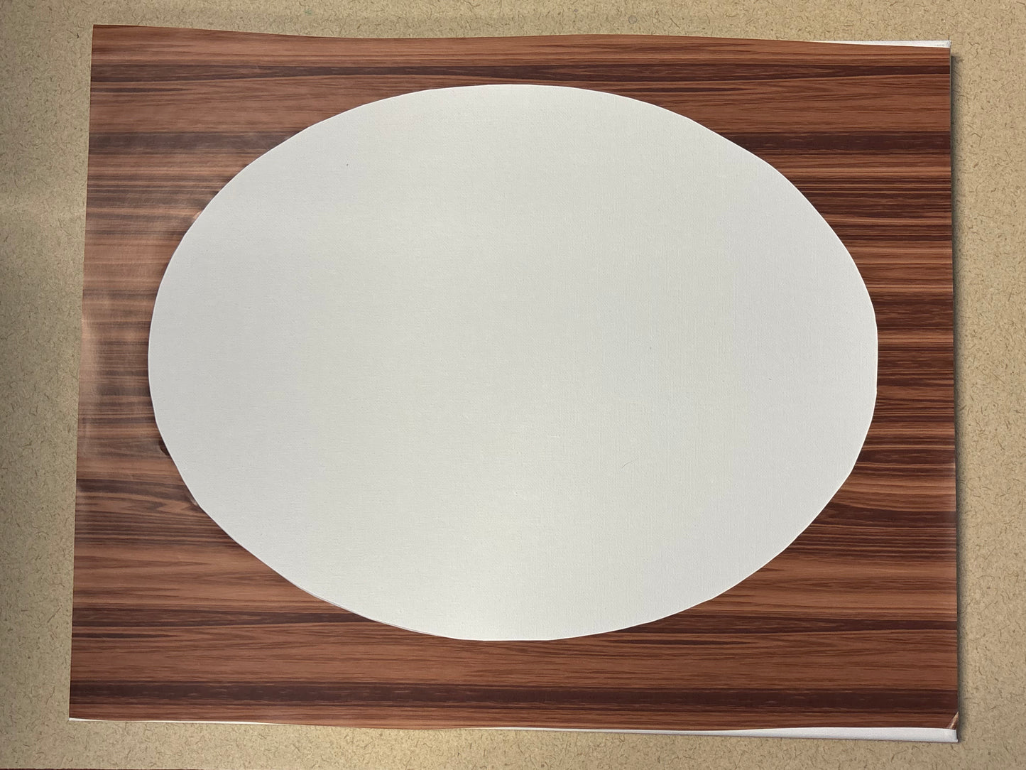 Stencil - OVAL - Easy Liner Removable Adhesive Contact Paper