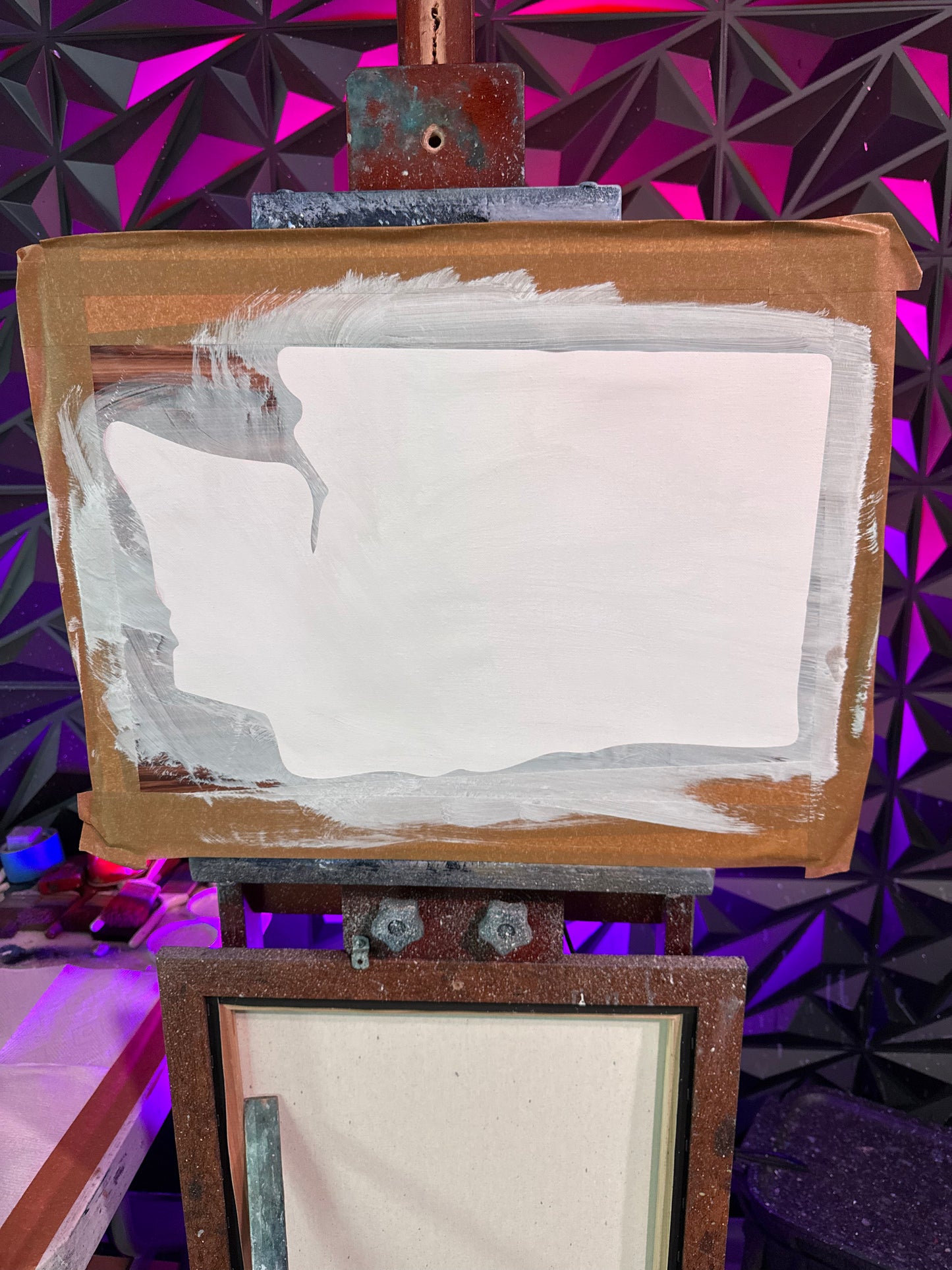 Painting #2043 - 16x20" Canvas - Washington Forest painted 9-7-25