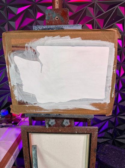 Painting #2043 - 16x20" Canvas - Washington Forest painted 9-7-25