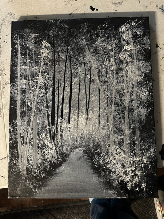 Painting #1545 - 16x20" Canvas - Autumn Landscape