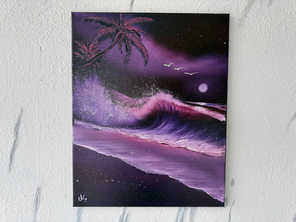 Painting #1842 - 16x20" Canvas - Mother's Day Seascape painted 5-11-25