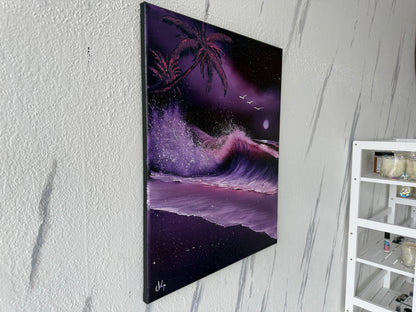 Painting #1842 - 16x20" Canvas - Mother's Day Seascape painted 5-11-25