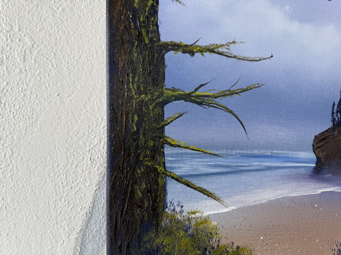 Painting #1856 - 16x20" Canvas - Oregon Coast Seascape painted 5-19-25