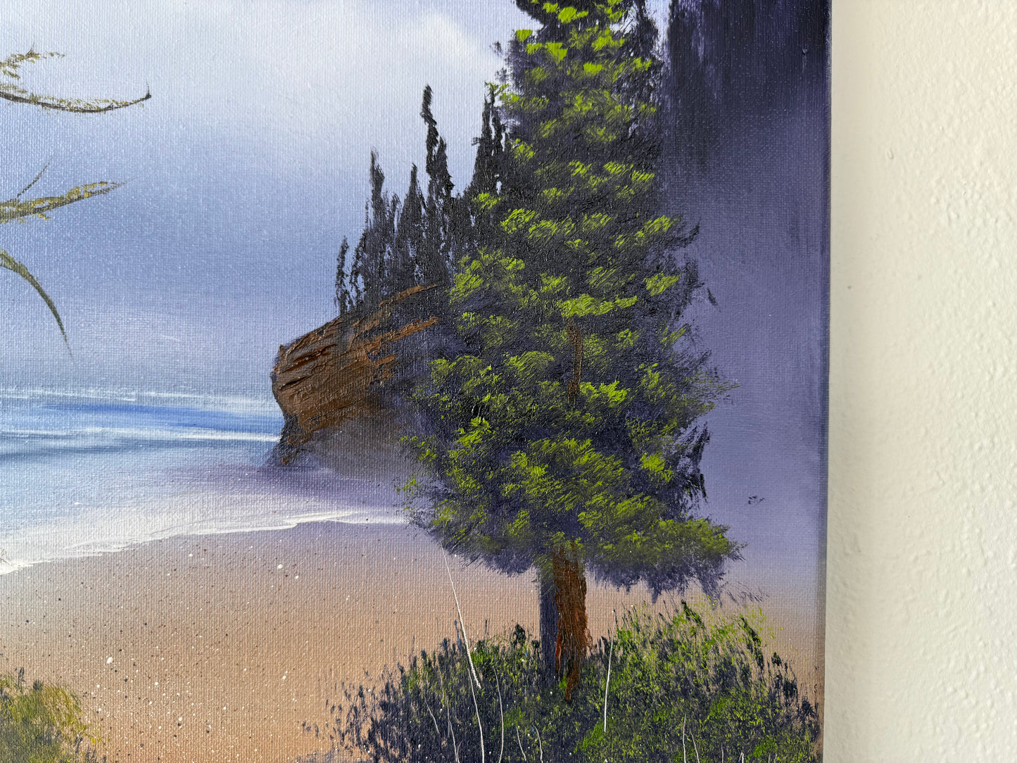 Painting #1856 - 16x20" Canvas - Oregon Coast Seascape painted 5-19-25