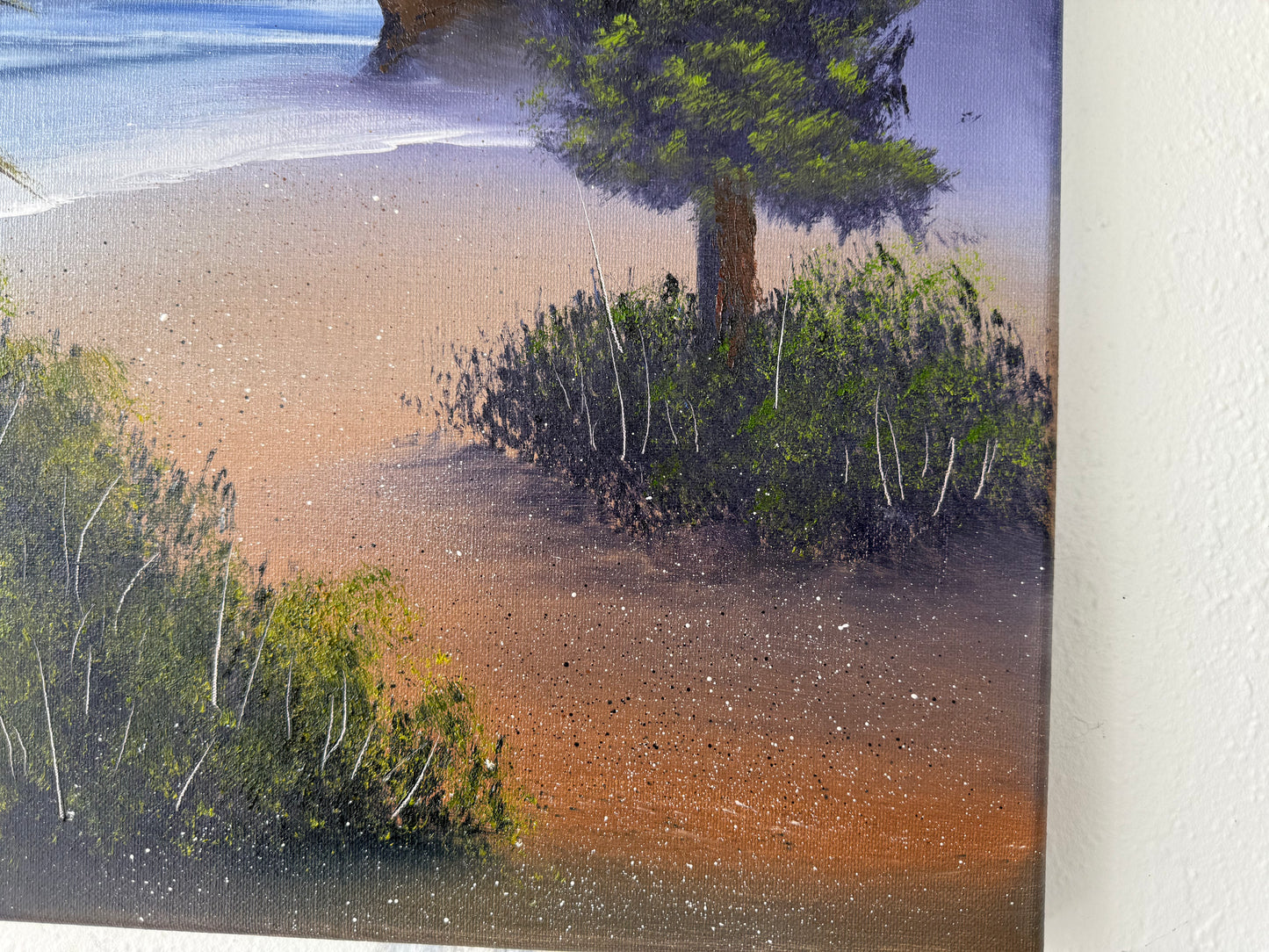 Painting #1856 - 16x20" Canvas - Oregon Coast Seascape painted 5-19-25