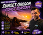 GROUP Painting Class - 6pm - Oregon Coast Sunset Seascape with PaintWithJosh Friday 6-5-26