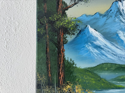 Painting #1894 - 16x20" Canvas - Mountain River Landscape painted 6-15-25