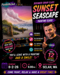 GROUP Painting Class - 6pm - Sunset Seascape with PaintWithJosh Sunday 8-2-26