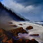 Painting #2000 - 36x36" Pro Series Canvas - Oregon Coast Seascape painted 8-16-25