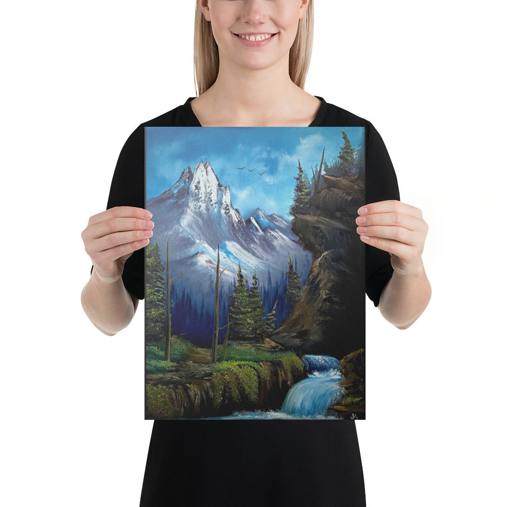 Canvas Print - Majestic Royal Waterfall Landscape by PaintWithJosh
