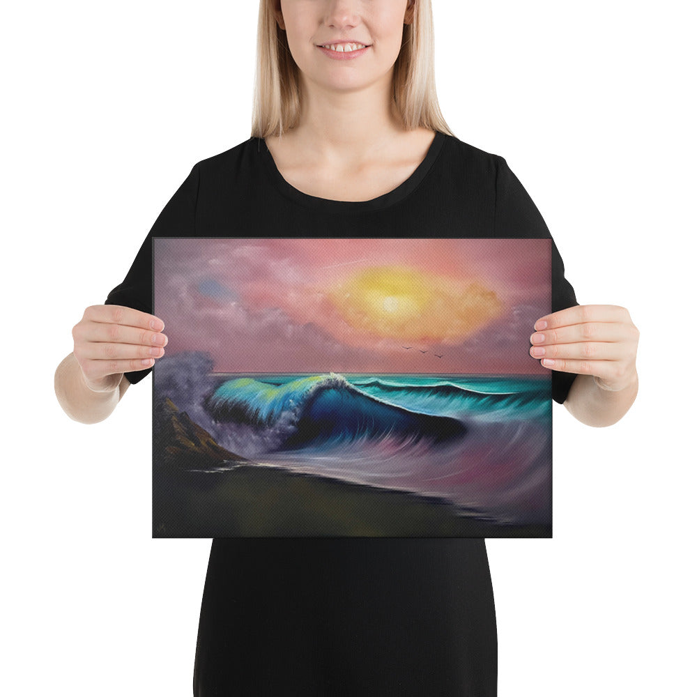 Canvas Print - Limited Edition - Celestial Tide Seascape by PaintWithJosh