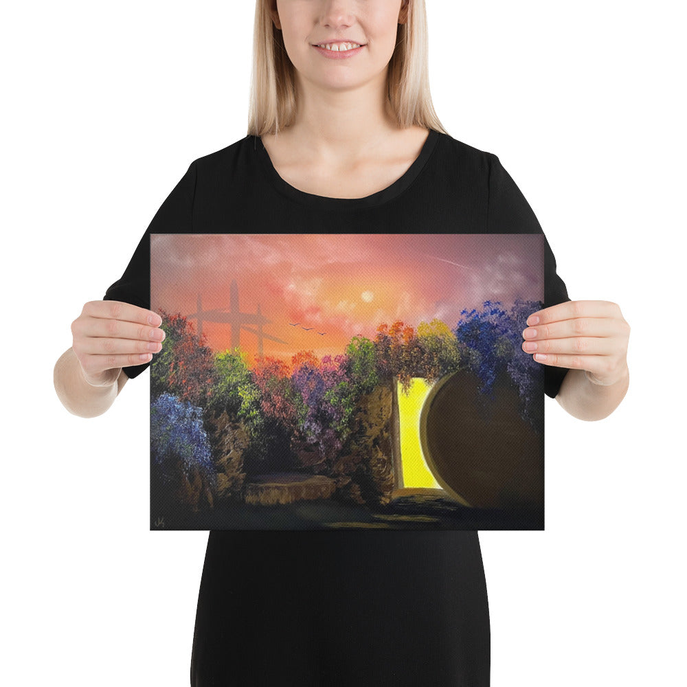Canvas Print - Easter Resurrection Landscape by PaintWithJosh