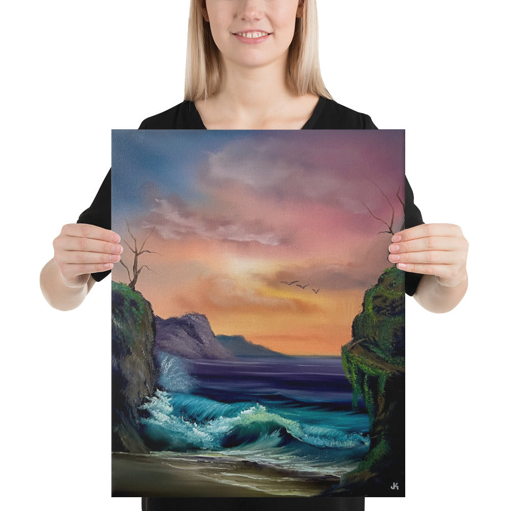 Canvas Print - Pirate&#39;s Cove Seascape by PaintWithJosh