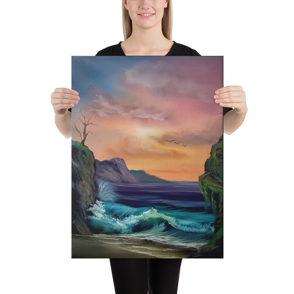 Canvas Print - Pirate&#39;s Cove Seascape by PaintWithJosh