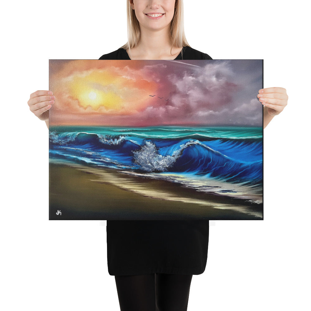 Canvas Print - Limited Edition - Pirate&#39;s Bay Seascape by PaintWithJosh