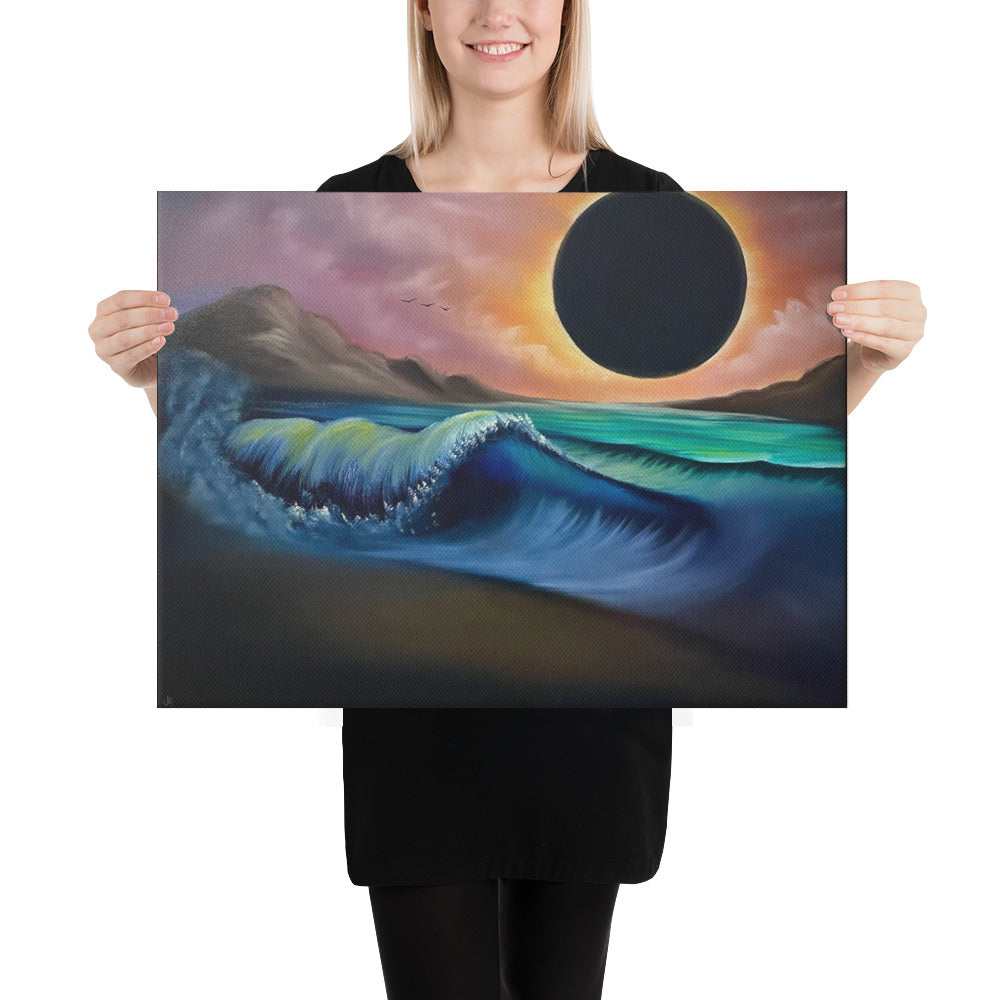 Canvas Print - Limited Edition - Elysium - Eclipse Seascape by PaintWithJosh
