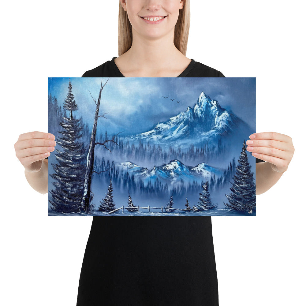 Poster Print - Bear Claw Peak - by PaintWithJosh