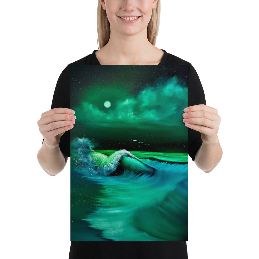 Poster Print - Blue/ Green Seascape - Painting 800 by PaintWithJosh