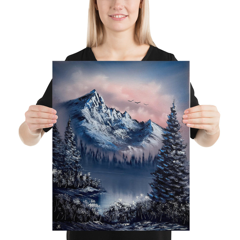 Poster Print - Cold Winter Mountain Landscape by PaintWithJosh