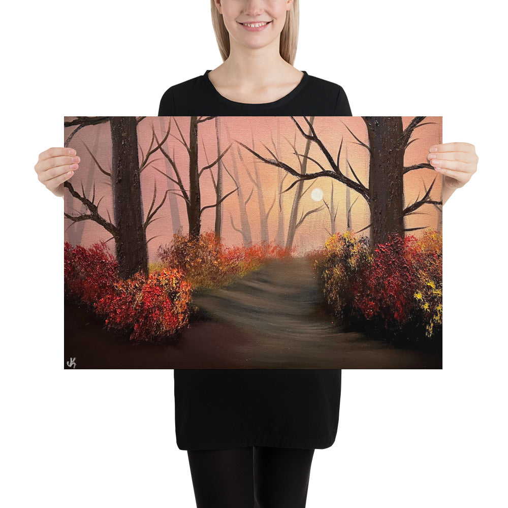 Poster Print - Desolate Autumn Path by PaintWithJosh